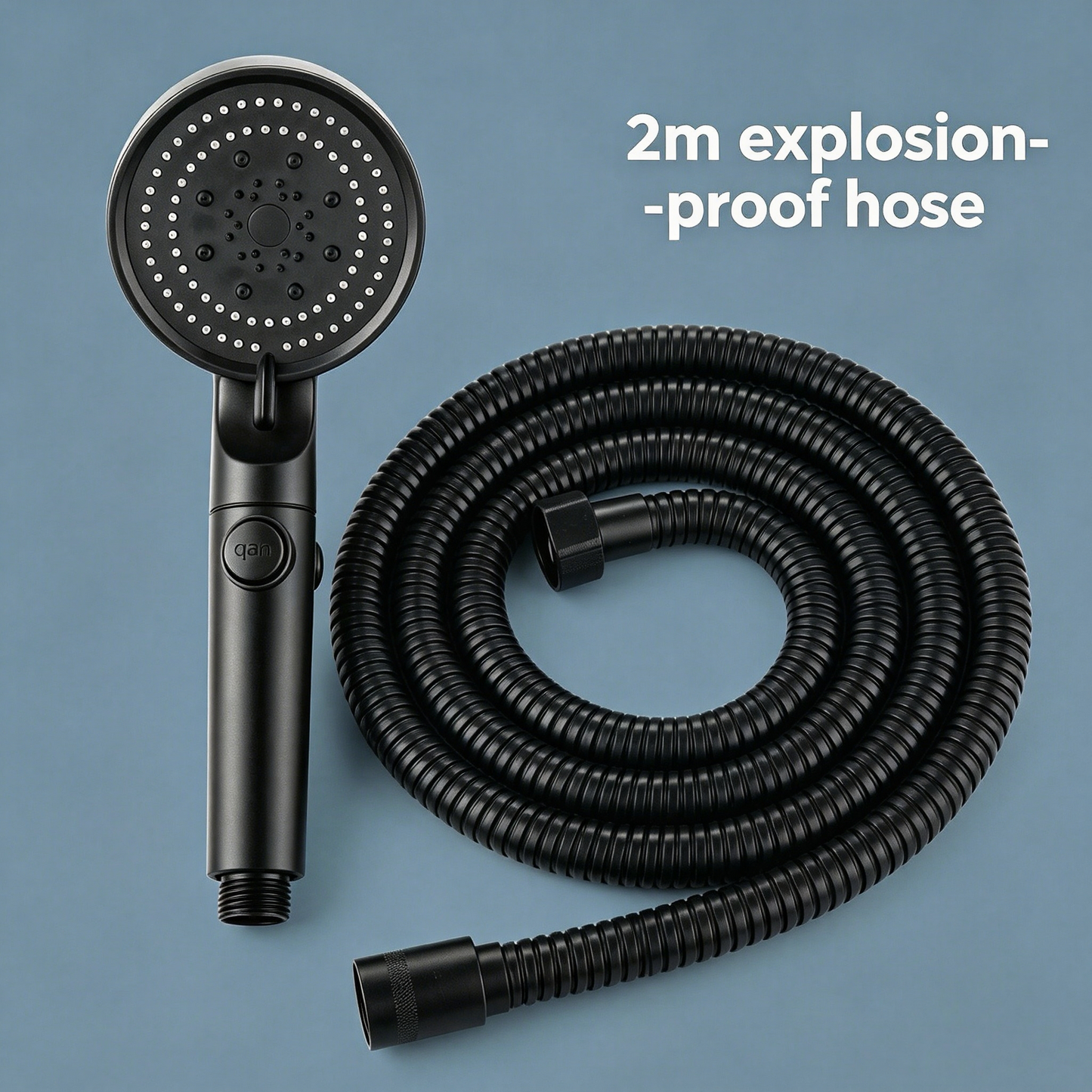Hot saleđ„High Pressure Boosting Shower Head 360° Rotatable Water Saving Rainfall Nozzle
