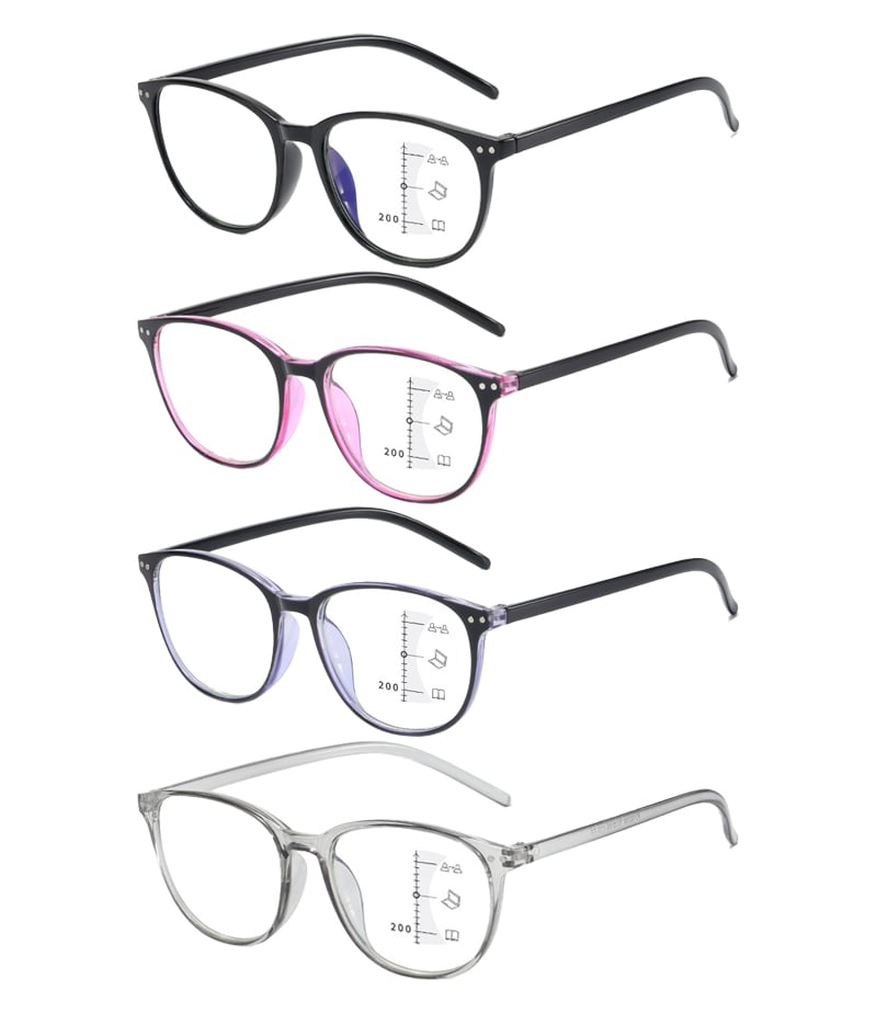 đ4 Pack Progressive Multifocal Reading Glasses for Women Style