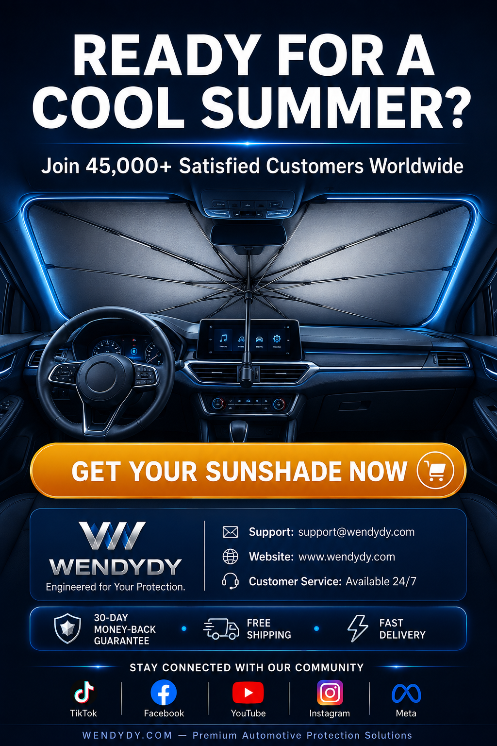 đ„Last Day 50% OFF - 2026 Upgraded Car Windshield Sun Shade Umbrella