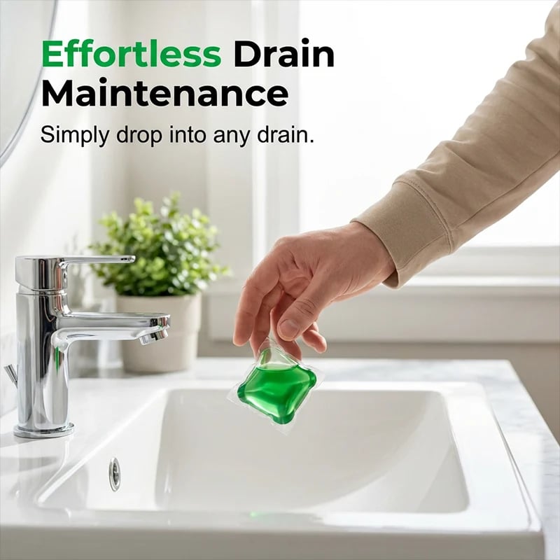 🥳2026 HOT SALE🥳💞50K+ SOLD!|Drain Deodorizer Pods – Bio‐enzyme formula neutralizes smells at the source. Instant fresh scent, no harsh chemicals🚰✅
