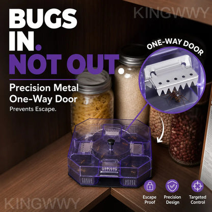 🔥Reusable Effective Roach Trap, Non-Toxic Sticky Cockroach Catcher for Kitchen Home Indoor Pest Control