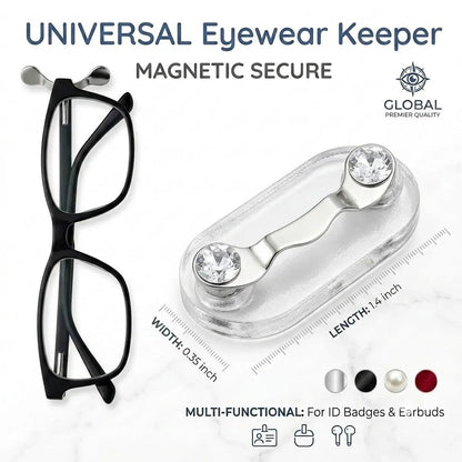 (3 Pack)Magnetic Glasses Holder - Premium Strength Magnetic Hold