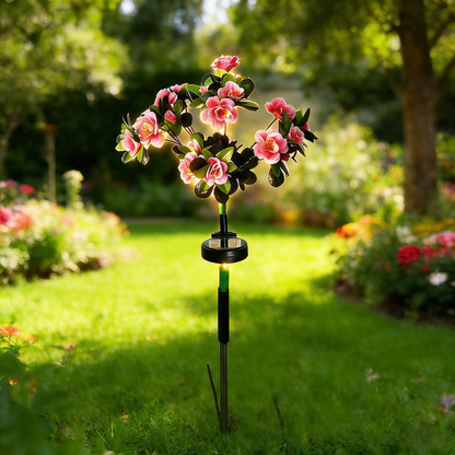 🔥Last Day 50% OFF-LED Solar Flower Lights Rhododendron Outdoor Simulated Flower Lamp