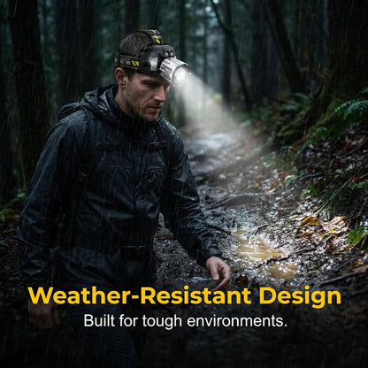 🔥LAST DAY 50% OFF - 💡5-Color Motion Sensor Rechargeable LED Headlamp | Multi-Mode Outdoor Waterproof Head Flashlight