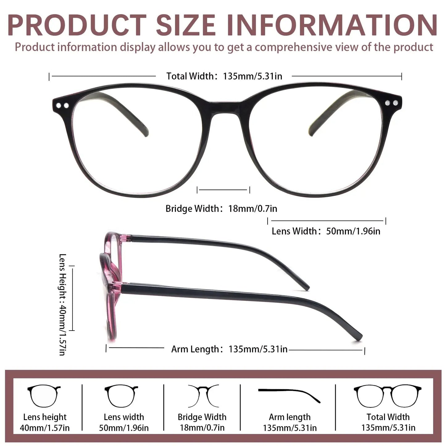 👓4 Pack Progressive Multifocal Reading Glasses for Women Style