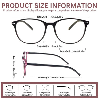 👓4 Pack Progressive Multifocal Reading Glasses for Women Style