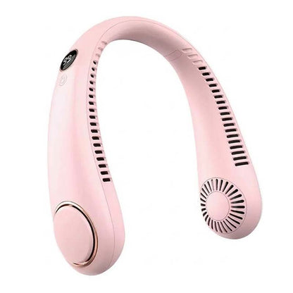 ❄️ Portable Neck Fan - 3-Sec Instant Cooling, 360° Rotating Head, 3-Speed Airflow