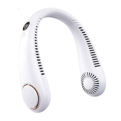 ❄️ Portable Neck Fan - 3-Sec Instant Cooling, 360° Rotating Head, 3-Speed Airflow