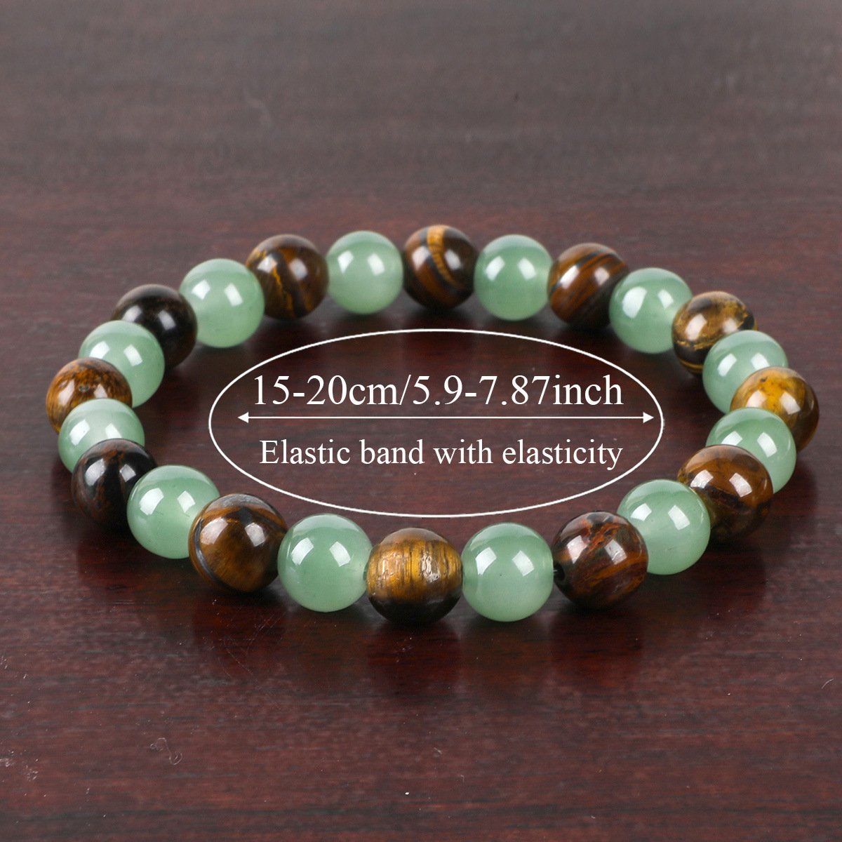 🏆 50K+ SOLD!🍀💰Money Attraction Bracelet with Green Aventurine & Tiger Eye