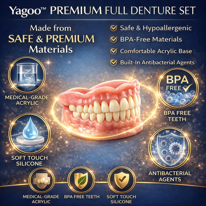 🎁🌎Ends Today: 70% OFF! Yagoo™ Medical Full Denture with Strong Suction^ 🏆 2026 Best Seller