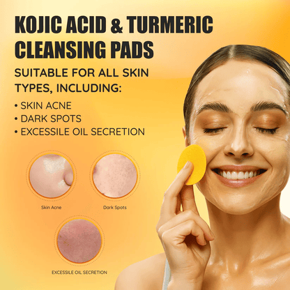 ✨Turmeric Cleansing Exfoliating Pads Facial Cleansing Skincare🫚🌿