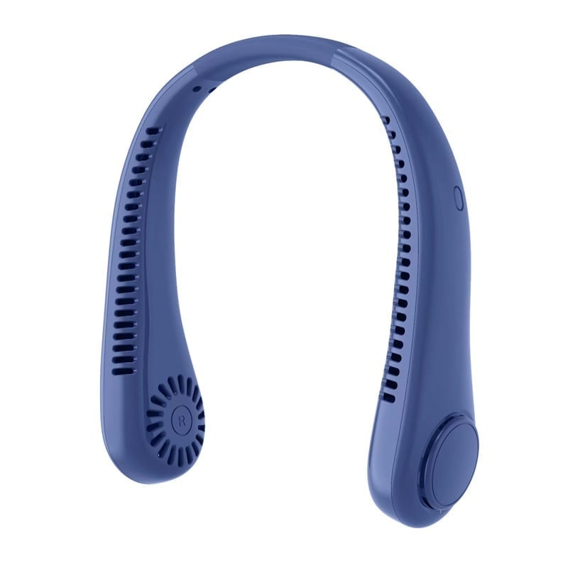 ❄️ Portable Neck Fan - 3-Sec Instant Cooling, 360° Rotating Head, 3-Speed Airflow