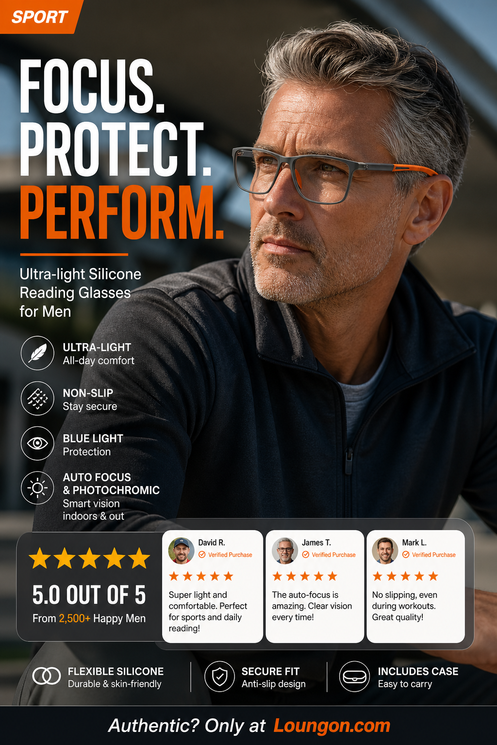 🔥HOT SALE🔥Sports Smart Photochromic Progressive Bifocal Glasses