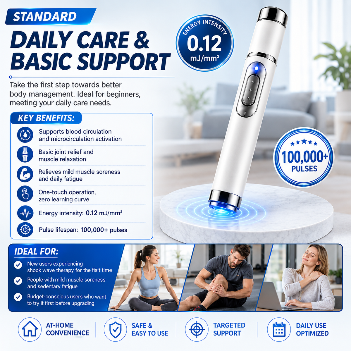 🔥Ultrasonic Shock Wave Therapy Massager——Enhances bust and lifts buttocks. Fuel Muscle Growth.Boost Circulation. Relieve Pain.