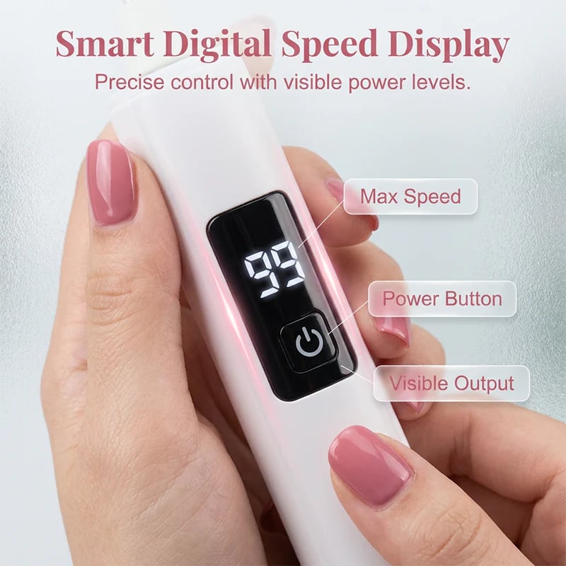 🥳2026 HOT SALE💞✨ 48% OFF! Professional Electric Nail Polisher – Smooths thick nails, 99-speed display. Multiple heads for shaping & buffing. Salon at home! 🌟💎