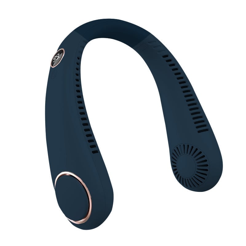 ❄️ Portable Neck Fan - 3-Sec Instant Cooling, 360° Rotating Head, 3-Speed Airflow