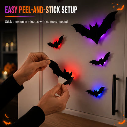 (🎁Last Day 49% OFF)🦇💡3D led bats - Turn Your Walls Into a Haunted Masterpiece👻