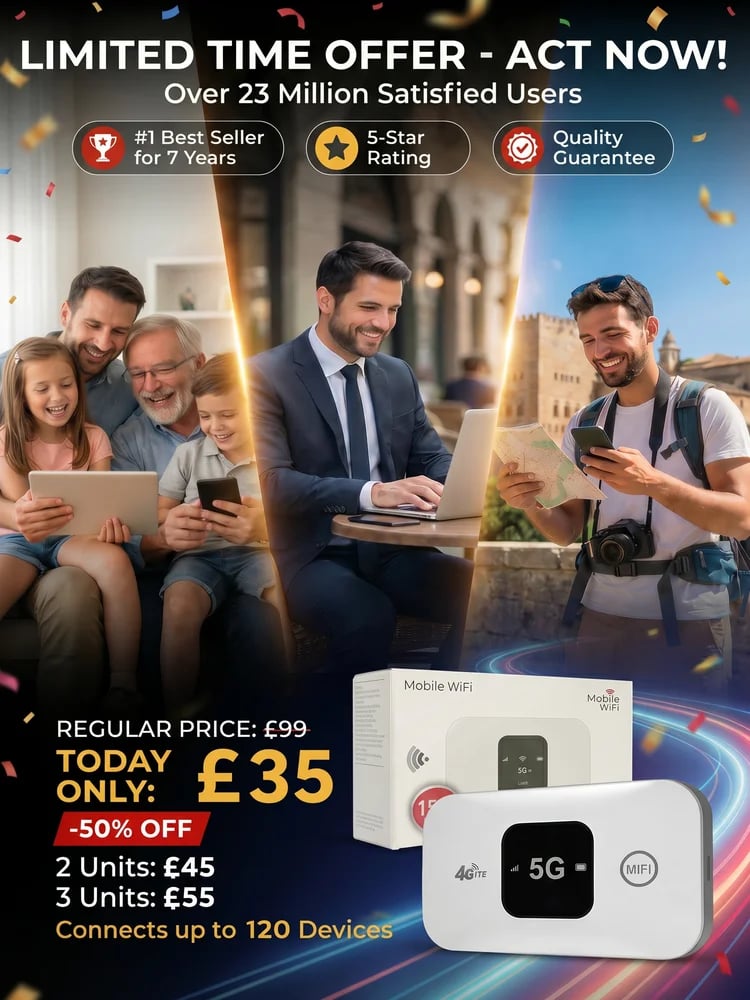 One-Time Purchase for Lifetime Free Global 5G+ Internet