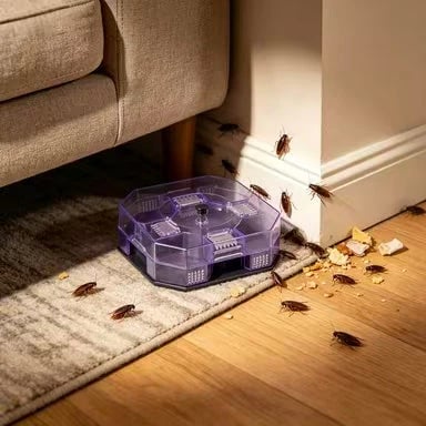🔥Reusable Effective Roach Trap, Non-Toxic Sticky Cockroach Catcher for Kitchen Home Indoor Pest Control
