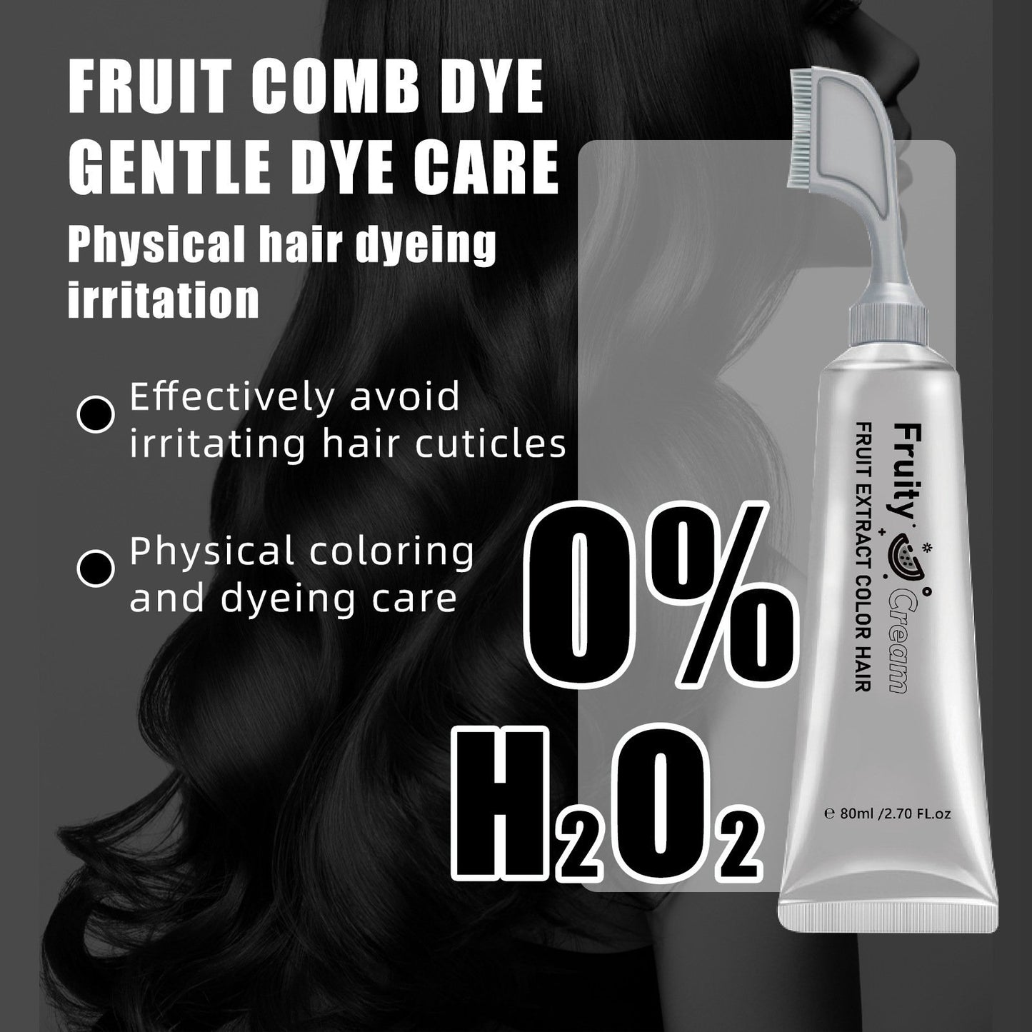✨ Salon-Grade Ammonia-Free Hair Color Comb | Effortless No-Mix Botanical Dye for Vibrant, Healthy Hair