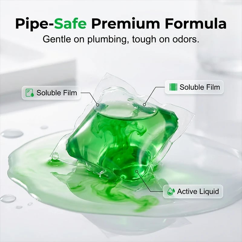 🥳2026 HOT SALE🥳💞50K+ SOLD!|Drain Deodorizer Pods – Bio‐enzyme formula neutralizes smells at the source. Instant fresh scent, no harsh chemicals🚰✅
