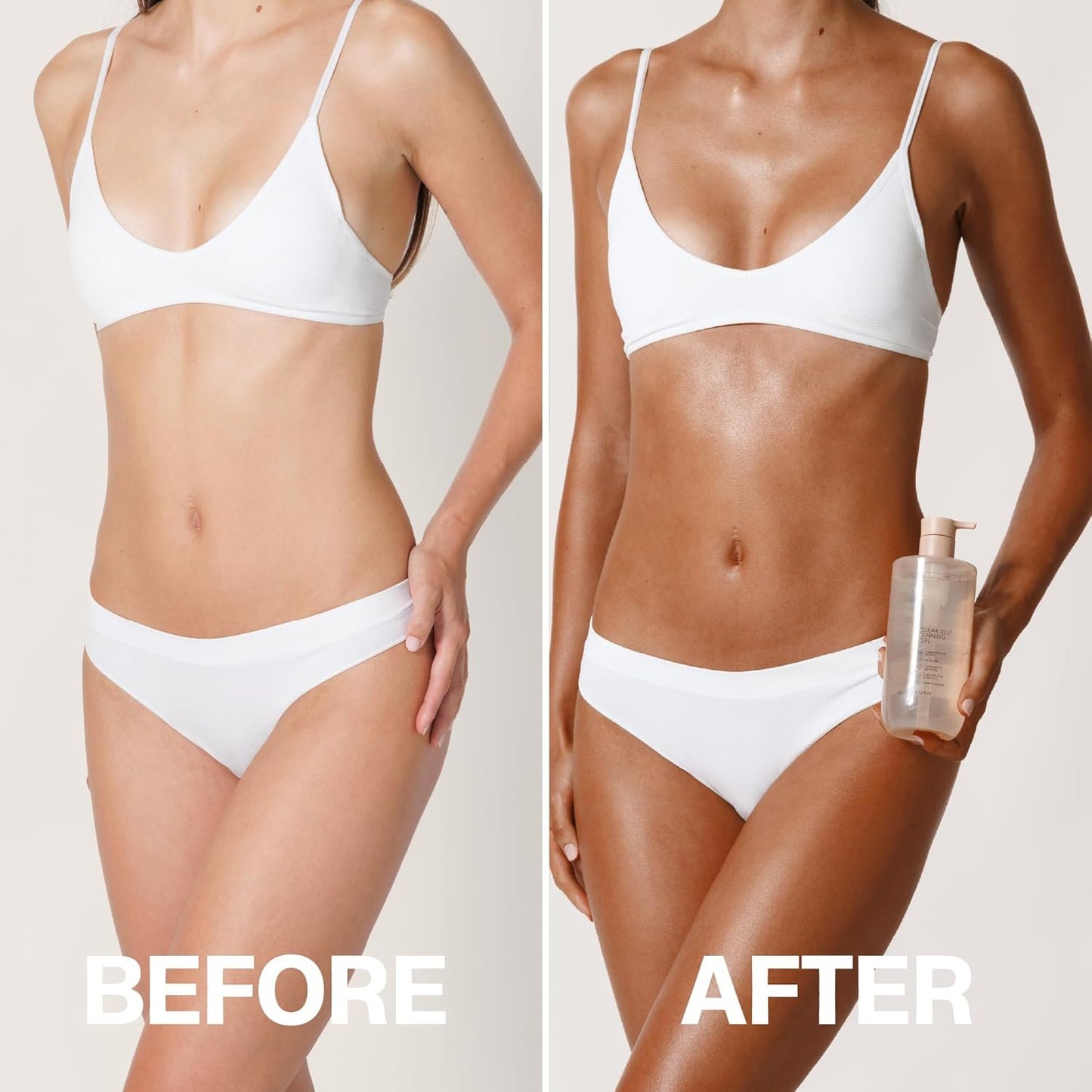 ☀️Summer Sale 49% Off☀️Clear Self Tanning Gel--Sunless Tanning, Whole Body, Tropical Scent