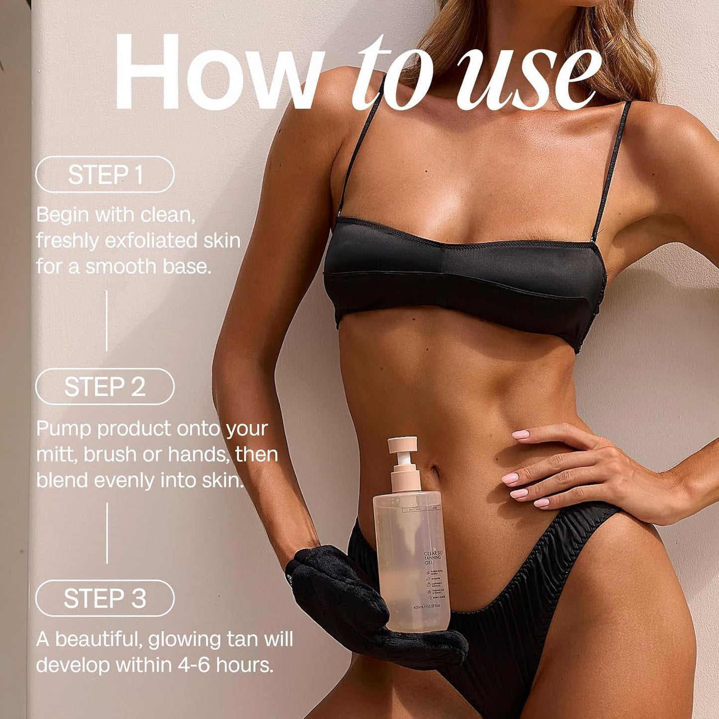 ☀️Summer Sale 49% Off☀️Clear Self Tanning Gel--Sunless Tanning, Whole Body, Tropical Scent