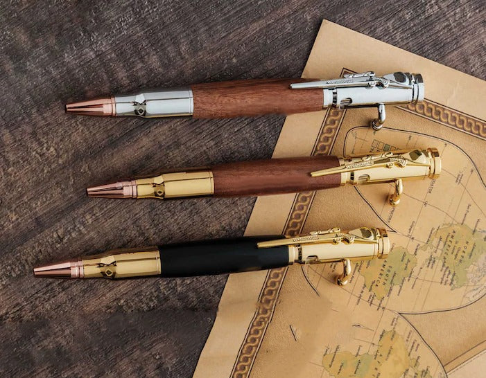 🖊100% Handmade Bolt Action Wooden Bullet PenTM | Crafted From Real Wood & Bullet Casing(Lauren Taylor Handmade®) - BUY 3 FREE SHIPPING