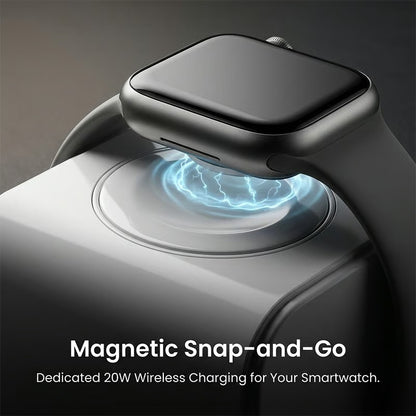 3-in-1 GaN Magnetic Wireless Charger