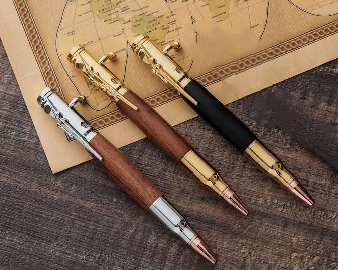 🖊100% Handmade Bolt Action Wooden Bullet PenTM | Crafted From Real Wood & Bullet Casing(Lauren Taylor Handmade®) - BUY 3 FREE SHIPPING