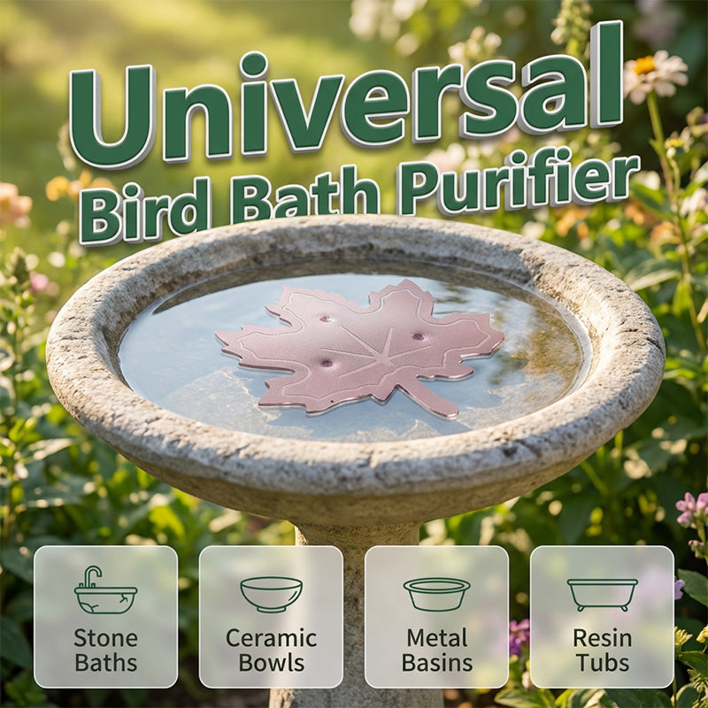 ⏳Buy One, Get One Free🌿Universal Fit Bird Bath Cleaner🐦💦Wildlife-Safe Leaf Purifier for Fresh, Clear Water in Any Garden Basin | Rust-Resistant & Low Maintenance🛡️✨