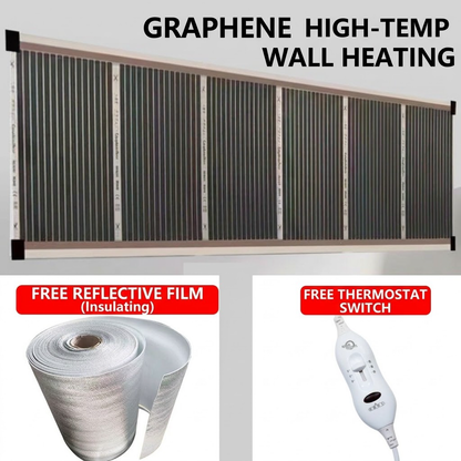 🔥3-Second Rapid Heating Honeycomb Graphene Far-Infrared Ceramic Wall Heater | Low Noise, Energy Efficient Indoor Wall Mount Space Heater -H